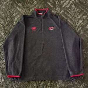 Chase Authentics Coors Light Sterling Marlin 40 Fleece Quarter Zip Gray L